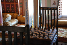 Chess table in Jivan Vilas