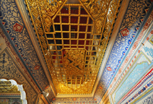 Gold ceiling in chamber